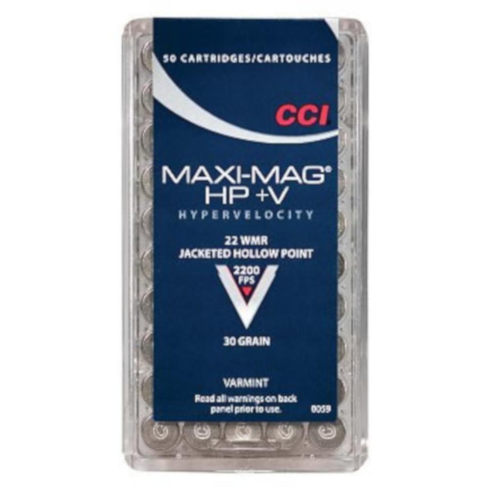  Cci Maxi- Mag Hp + V Varmint Ammo 22 Wmr - 500 Rounds