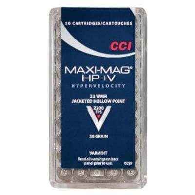 CCI Maxi-Mag HP +V Varmint Ammo 22 WMR - 500 Rounds
