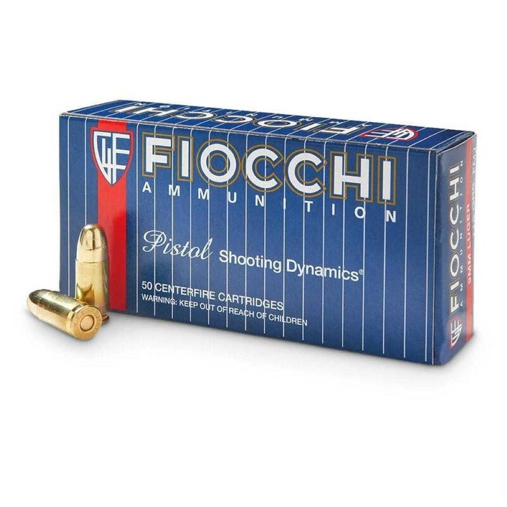  Fiocchi Ammunition 9mm Luger Fmj 115 Grains - 50 Rounds