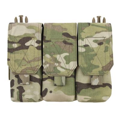 Warrior Assault Systems Detachable Triple Covered M4 Pouch Multi Cam