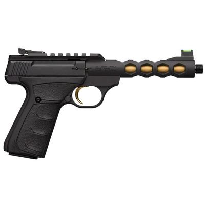 Browning Buck Mark Plus Vision Pistol 22LR Black/Gold Suppressor Ready