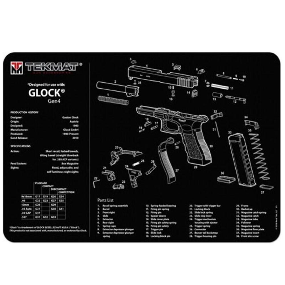  Tekmat Glock Gen4 Gun Cleaning Mat, Neoprene