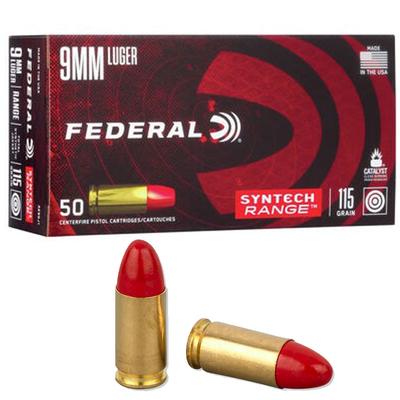 Federal American Eagle Syntech Ammo 9mm TSJ - Case, 500 Rounds