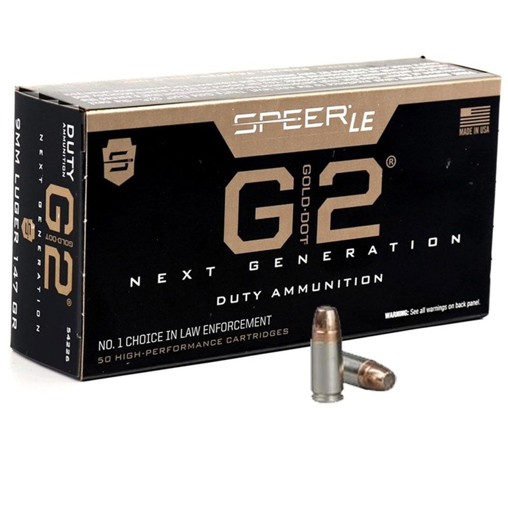  Cci Speer Le Gold Dot G2 Ammo 9mm 147gr - Case, 1000 Rounds