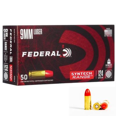 Federal American Eagle Syntech Ammo 9mm TSJ - Case, 500 Rounds