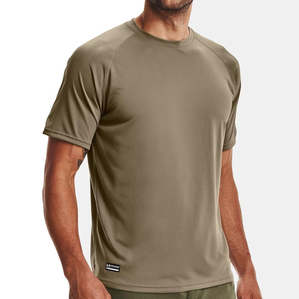  Under Armour Men's Ua Tactical Tech Short Sleeve T- Shirt Federal Tan