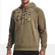 Under Armour Men's UA Rival Fleece Camo Logo Hoodie BayouBarrenCamo