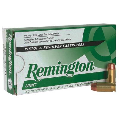 Remington UMC .40 S&W 165gr FMJ, Box of 50