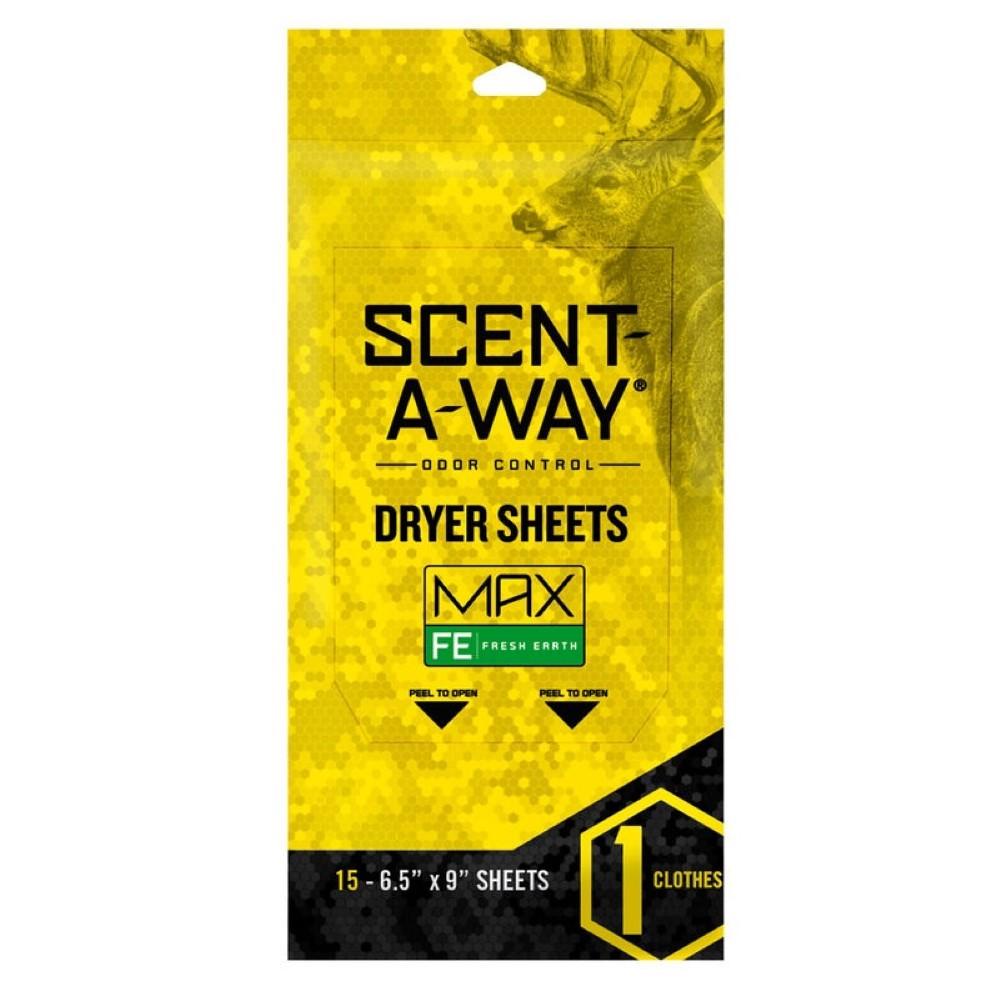  Hunters Specialties Scent- A- Way Max Fresh Earth Dryer Sheets 15 Pack