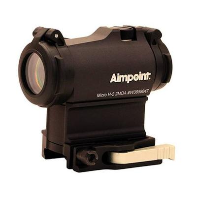 Aimpoint Micro H-2 Red Dot Sight, 2 MOA, Lever-Release Picatinny/Weaver Mount/39mm Spacer