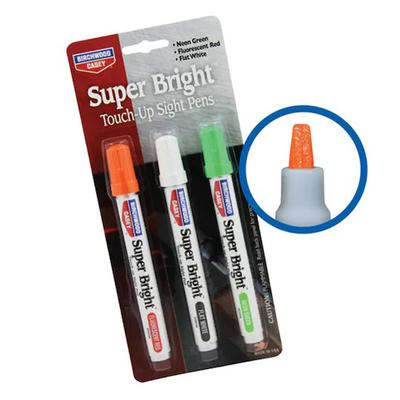 Birchwood Casey Super Bright Touch-Up Sight Pens Neon Green, White, Red