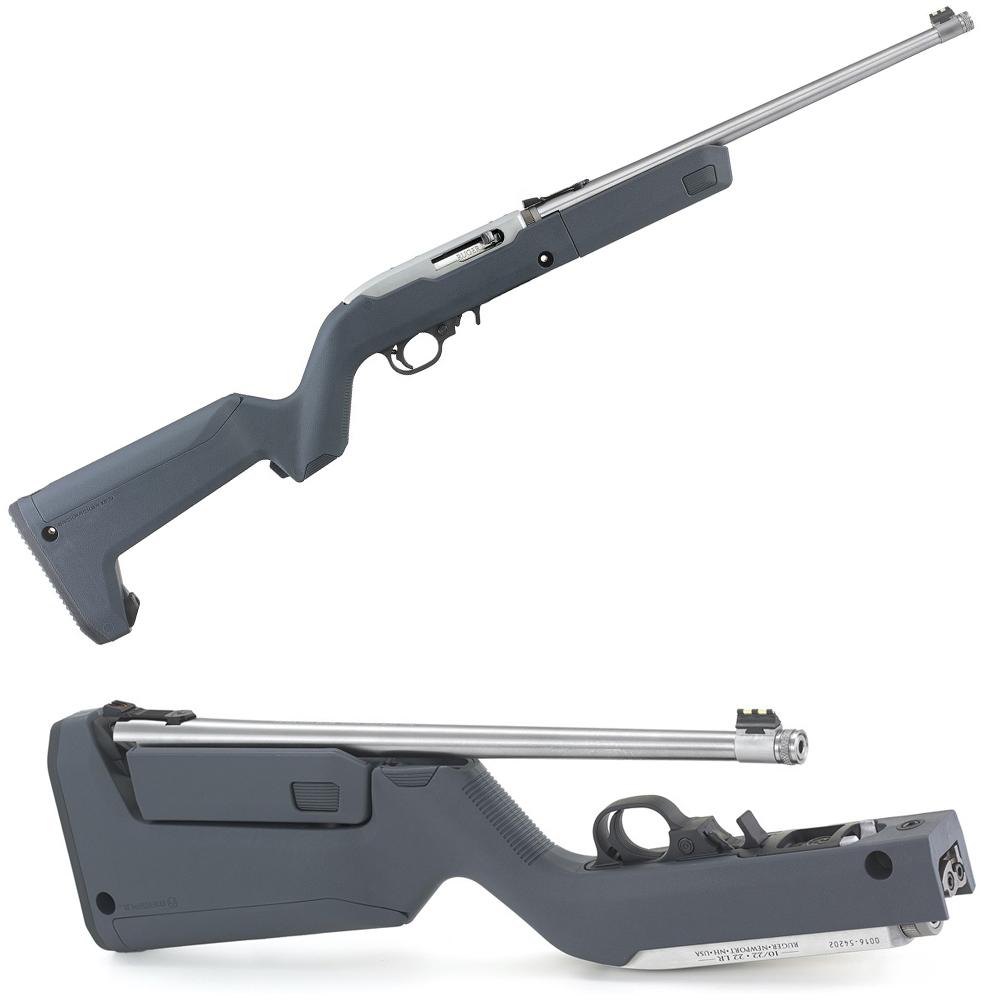 Bullseye North Ruger 10/22 Magpul X22 Backpacker Takedown 22 LR 16“ Stainless Rifle Stealth Gray