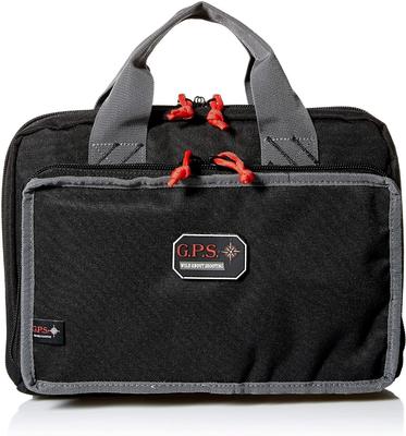 GPS Quad Pistol Range Bag w/Mag Storage & Dump Cups, Black