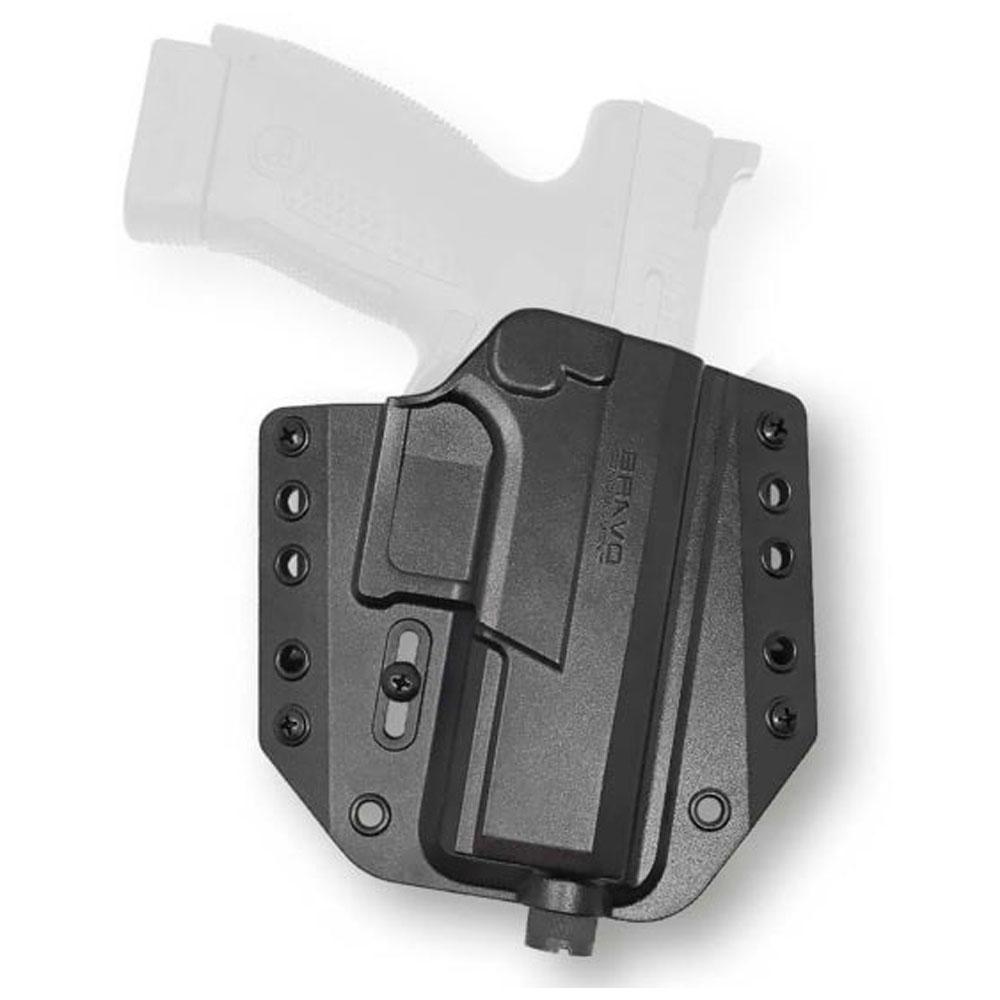  Bravo Concealment Cz P10c Owb Bca 3.0 Holster + Free Mag Pouch, Black, Right Hand, Polymer