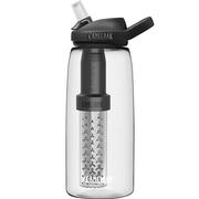 Camelbak Eddy 1L / 32oz Bottle Filtered by LifeStraw, Tritan™ Renew Plastic Clear