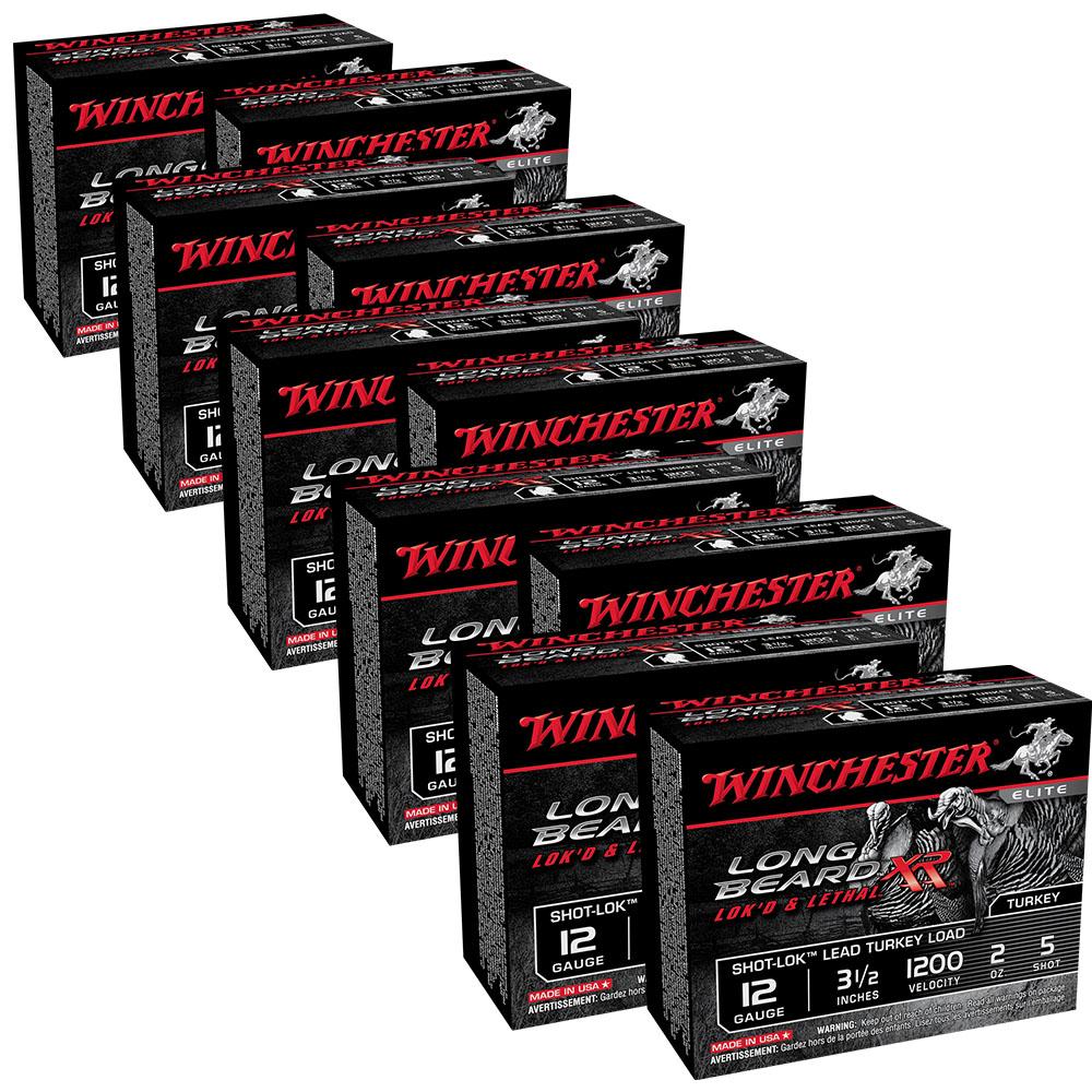 Bullseye North Winchester Long Beard XR 12ga 31/2" 5 Lead Case Of