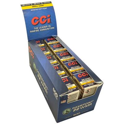 CCI Gamepoint .22WMR 40gr Jacketed Spire Point Brick of 10 Boxes - 500rd