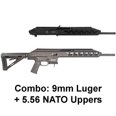 Crusader 9 Rifle Combo 9mm + 5.56mm Uppers, Competition Lower w/ Triggertech Trigger and Magpul Furniture