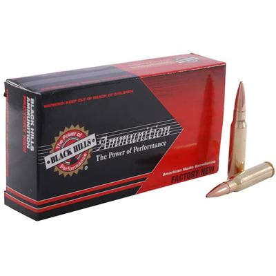 Black Hills Ammo 308 Win 168 Grain Match, 20 Rnds, Hollow Point Boat Tail