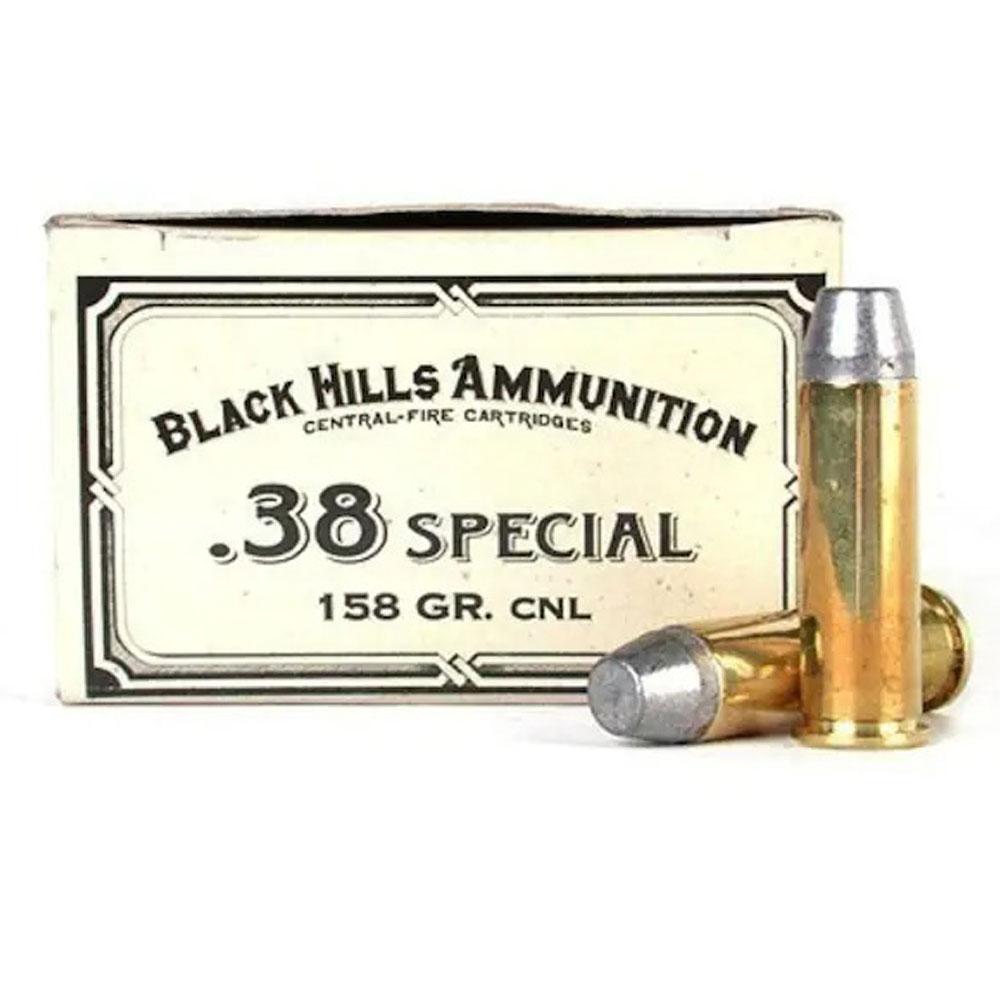  Black Hills Cowboy Action Ammo 38 Special 158 Grain, 50 Rnds, Lead Conical Nose