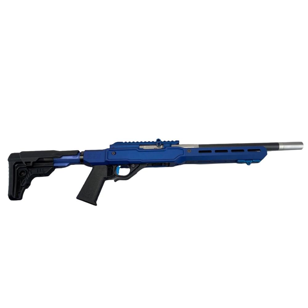  Custom Spectre Ballistics C- 71 10/22 .22lr Semi Auto Rifle, 1x Mag, Blue
