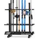  Savior Equipment Aluminum 24- Fishing Rod Rack Black