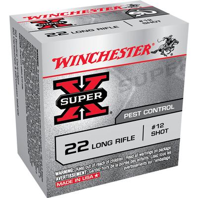 Winchester Super-X .22LR #12 Rat Shot, Box of 50