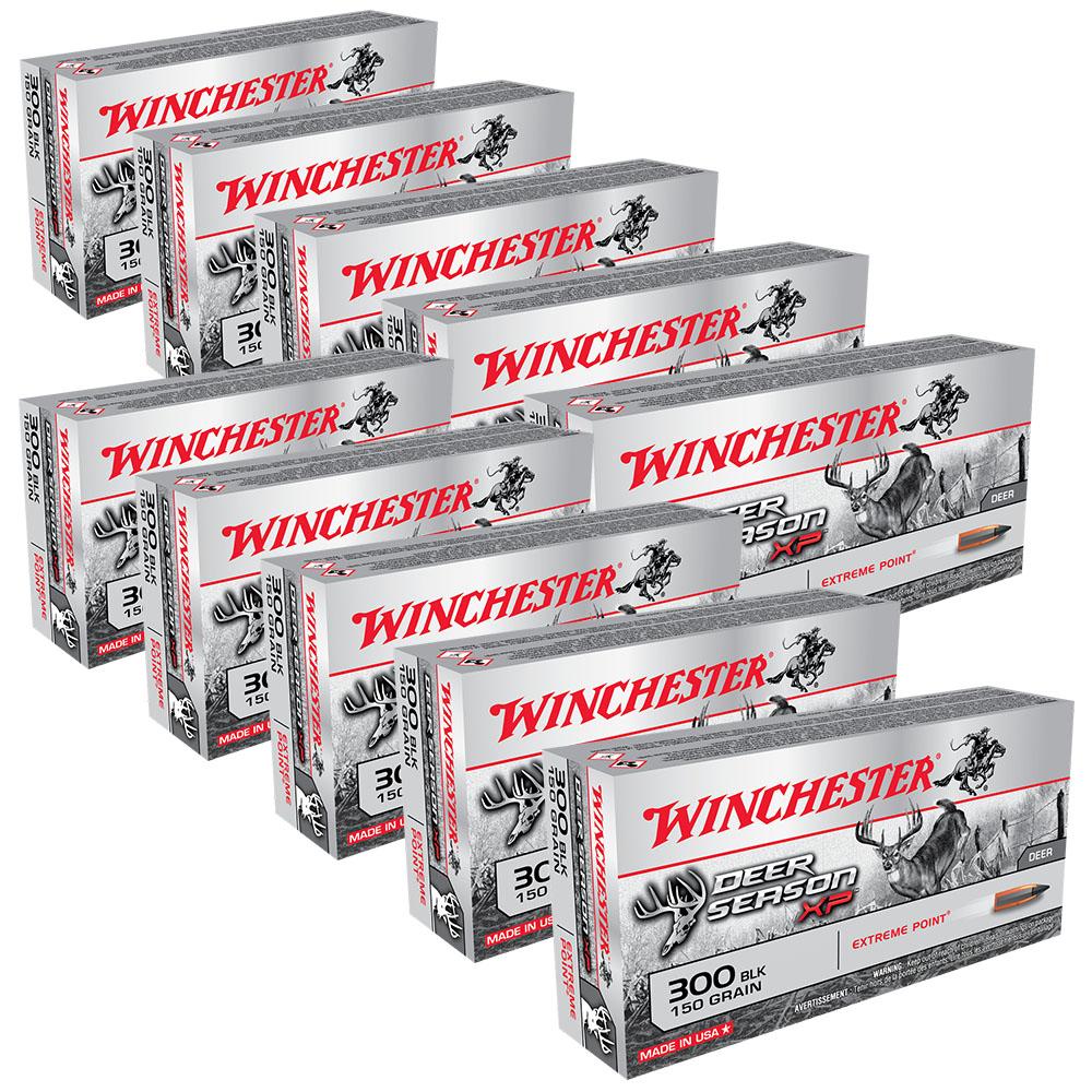  Winchester Deer Season Xp .300 Blk 150gr Extreme Point Case Of 10 Boxes - 200rd