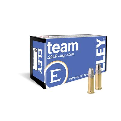 Eley Team .22LR 40gr Flat Nose, Box of 50