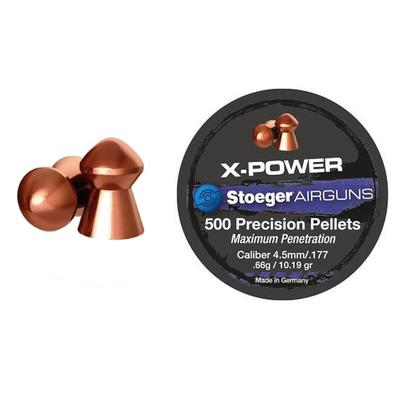 Stoeger X-Power .177cal 10.19gr Dome Pellets, Tin of 500