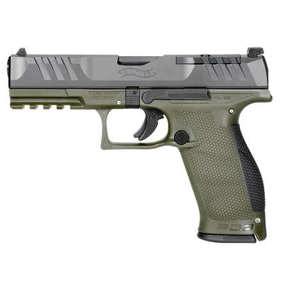 Walther PDP Full Size Two-Tone Green Frame 9mm Pistol, 4.5