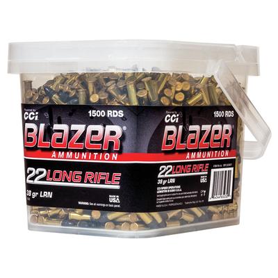 CCI Blazer Rimfire .22LR 38gr LRN 1500rd Bulk Pack