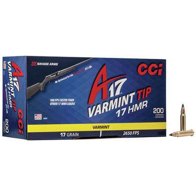 CCI A17 .17HMR 17gr Varmint Tip, Box of 200
