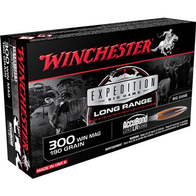 Winchester Expedition Big Game Long Range .300 Win Mag 190gr Accubond, Box Of 20