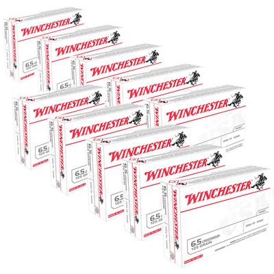 Winchester USA White Box 6.5 Creedmoor 125gr Open Tip Range Case Of 10 Boxes - 200rd