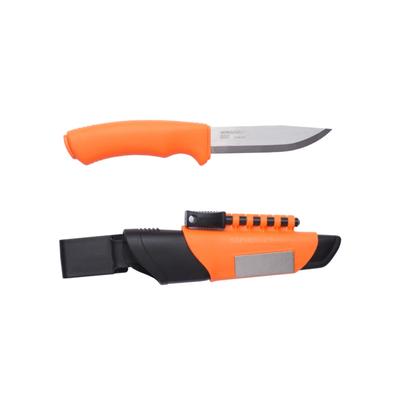 Morakniv Bushcraft Survival (S) Knife, Hi-Vis Orange with Fire Steel and Sharpener