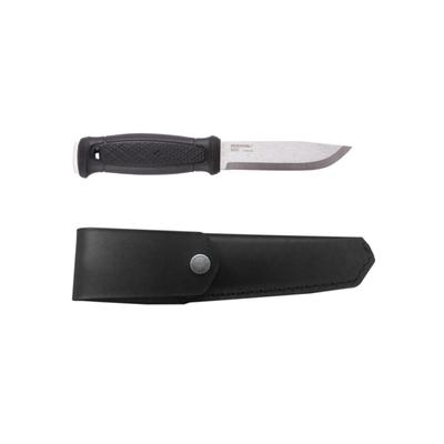 Morakniv Garberg Knife, Black with Leather Sheath