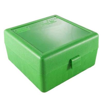 MTM Case-Gard 100 Series Rifle Flip Top Ammo Box, .308/6.5 Creedmoor, 100 Rounds, Swift Green