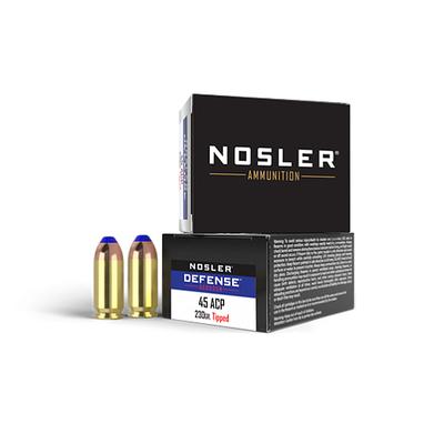 Nosler Defense 45ACP +P 230gr Tipped Bonded Performance, Box of 20