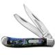  Imperial Imp19prt Small 2- Blade Trapper Pocket Knife With Purple Swirl Handle