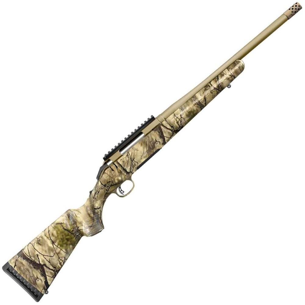  Ruger American Go Wild Camo/Bronze Bolt Action Rifle 243 Win.16.1 