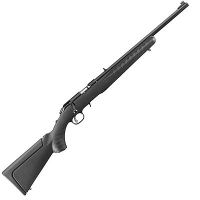 Ruger American Rimfire Compact 22 WMR Black Synthetic Satin Blued 18