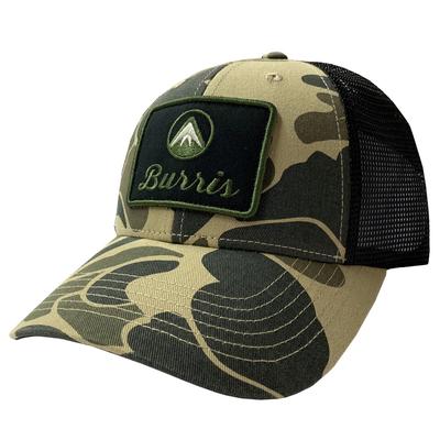 Burris Trucker Hat Cloud Camo + Black Mesh