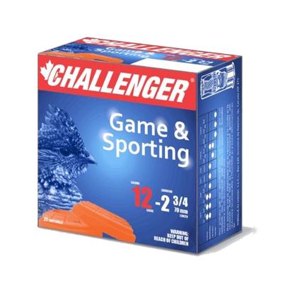 Challenger Ammo Lead Shotshell 12 GA, 2-3/4 in, No. 2, 1-1/8 oz, 1275 fps - Box of 25