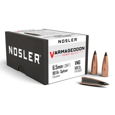 Nosler 6.5mm 90gr FB Tipped Varmageddon (100ct)