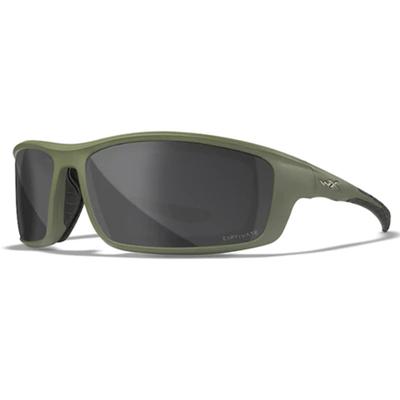 Wiley X WX Grid Captivate Sunglasses Polarized Grey Lens / Matte Utility Green Frame