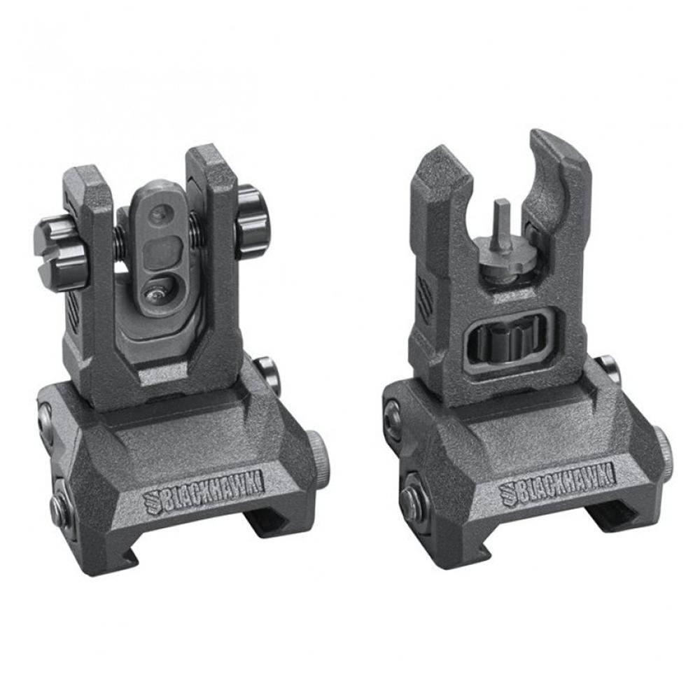 Bullseye North Blackhawk Hybrid AR Picatinny Rail Folding Sights Pair