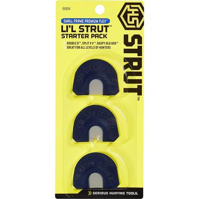 HS Strut Li'l Strut Starter Premium Flex Turkey Diaphragm Call - 3 Pk