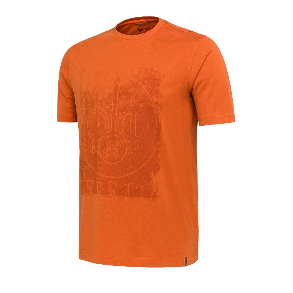  Beretta Logo T- Shirt - Apricot Orange (Xxl)