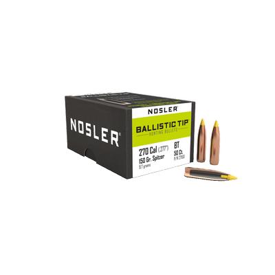 Nosler Ballistic Tip 270 Win 150gr Hunting Bullets, Box Of 50
